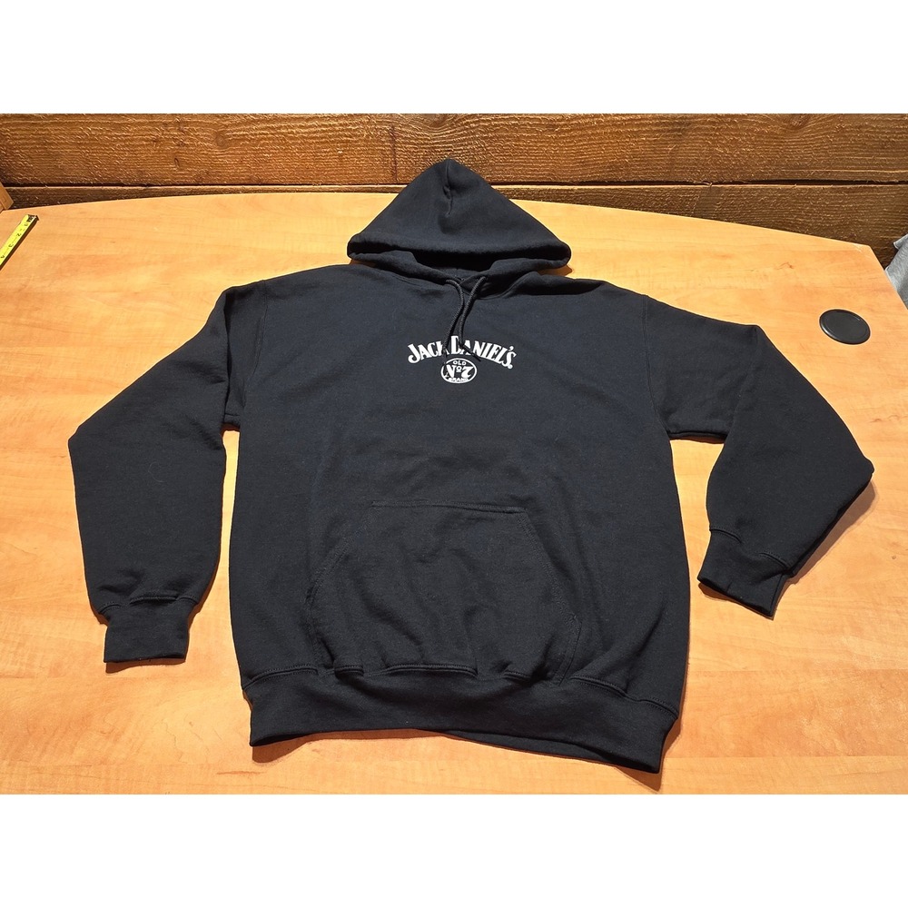 Jack Daniels Old No 7 Tennessee Whiskey Hoodie Black Mens Medium Graphic Hoodie